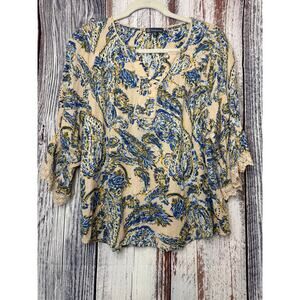 Democracy  Womens Petite Large Blouse